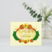 Happy Spring Briefkaart (Staand voorkant)