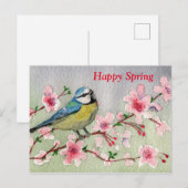Happy Spring Briefkaart (Voorkant / Achterkant)