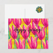 Happy Spring Briefkaart (Voorkant / Achterkant)