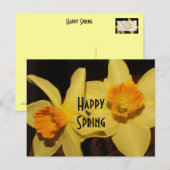 Happy Spring Briefkaart (Voorkant / Achterkant)
