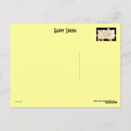 Happy Spring Briefkaart (Achterkant)