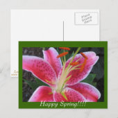 Happy Spring!!Briefkaart Briefkaart (Voorkant / Achterkant)