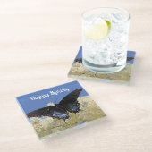 Happy Spring Butterfly Onderzetter (Schuin)