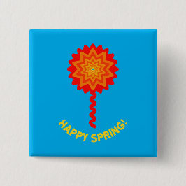 Happy Spring Button