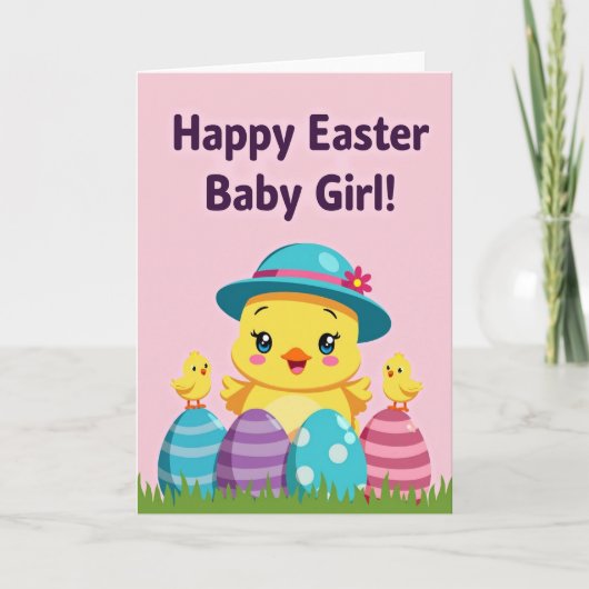 Happy Spring Chick Greeting Card Kaart (Voorkant)