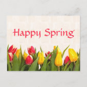 Happy Spring Colorful Tulips Briefkaart (Voorkant)