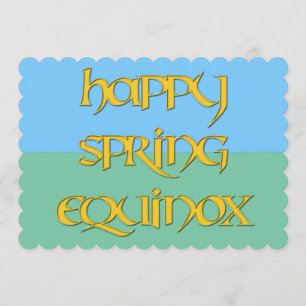 Happy Spring Equinox Uitnodiging aan een Pagan Geb