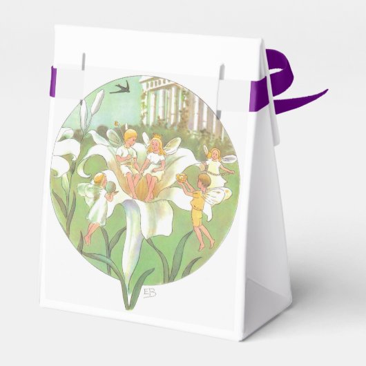 Happy Spring Fairy Flower Party Bedankdoosjes (Achterkant)