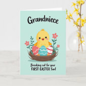 Happy Spring Fledgling Nest Card Kaart (Gele Bloem)