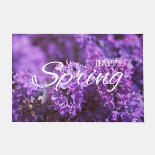 HAPPY SPRING FLORAL DEURMAT (Voorkant)