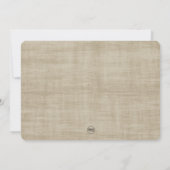 Happy Spring Floral | Linnen foto Wenskaart Kaart (Achterkant)