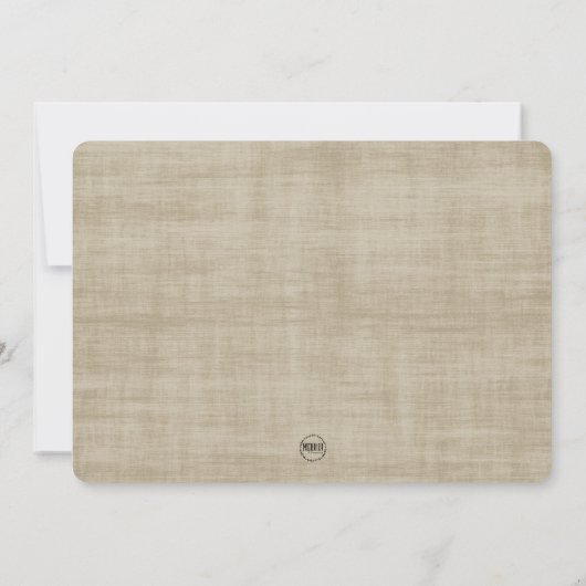 Happy Spring Floral | Linnen foto Wenskaart Kaart (Achterkant)