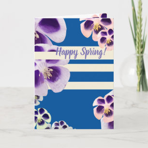 Happy spring Floral Wenskaart Kaart