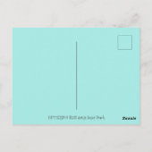 HAPPY SPRING FLUTTERBUN RABBIT, FUNNY BUNNY FAIRY BRIEFKAART (Achterkant)