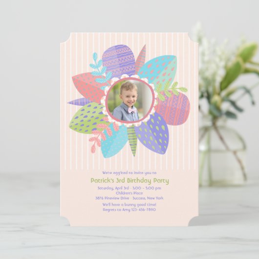 Happy Spring Fotouitnodiging Kaart (Staand voorkant)