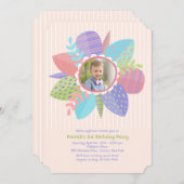 Happy Spring Fotouitnodiging Kaart (Voorkant / Achterkant)