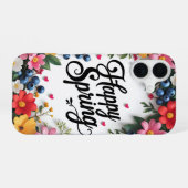 Happy Spring iPhone 16 Hoesje (Achterkant horizontaal)