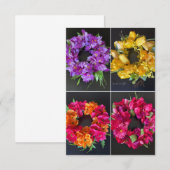 Happy Spring Kransen Notitiekaartje (Voorkant / Achterkant)