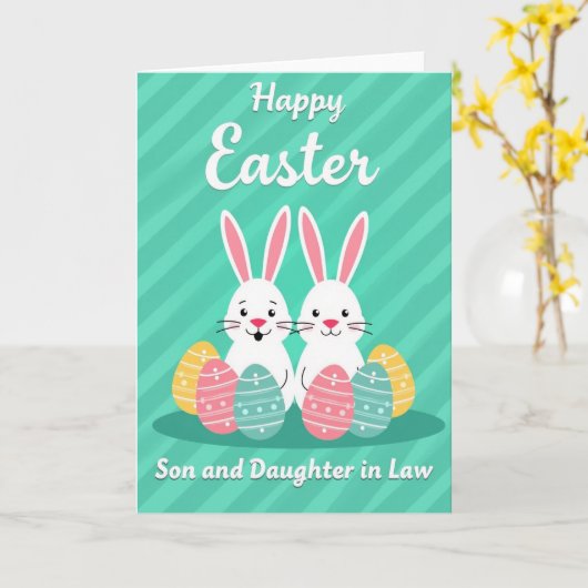 Happy Spring Lagomorphs Card Kaart (Gele Bloem)