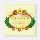 Happy Spring Magneet (Voorkant)