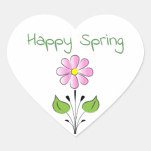 Happy Spring met Pink Flower Schattige