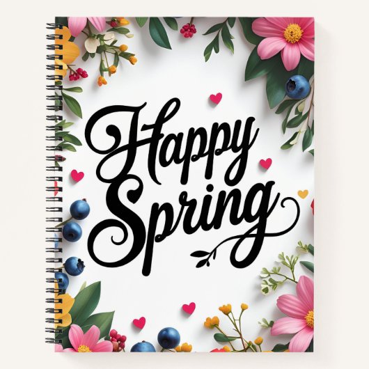 Happy Spring Notitieboek (Voorkant)