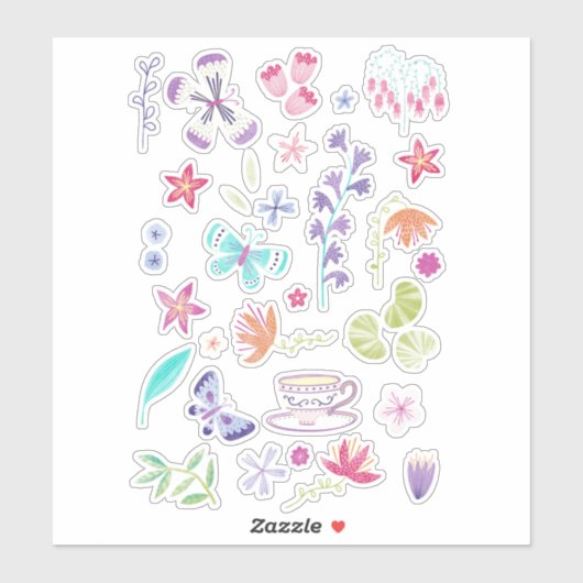 Happy Spring Painted Sticker (Vel)