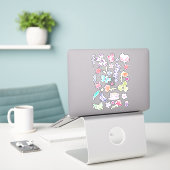 Happy Spring Painted Sticker (Laptop op bureau)