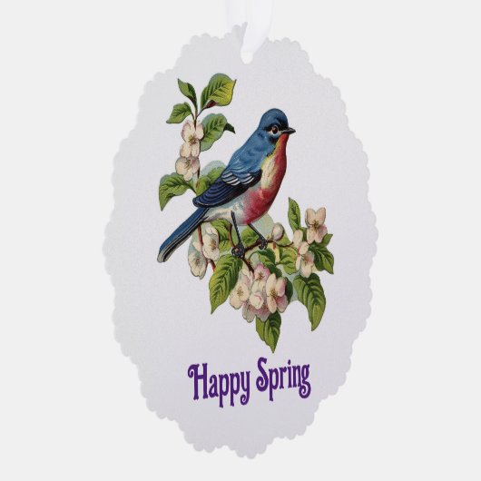 Happy Spring Paper Ornament Kaart (Rechts)