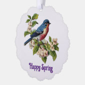 Happy Spring Paper Ornament Kaart (Links)
