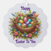 Happy Spring Paper Ornament Kaart (Achterkant)