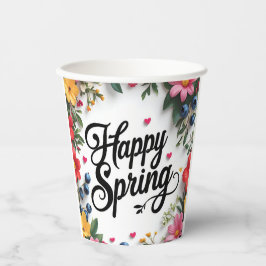 Happy Spring Papieren Bekers