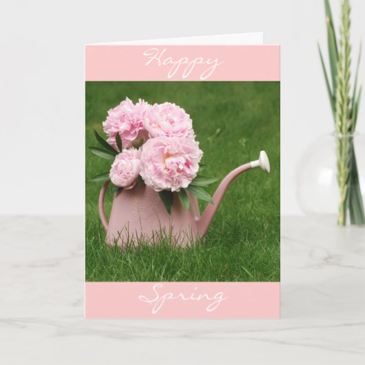 Happy Spring Peonies Kaart (Voorkant)