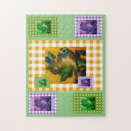 Happy Spring Quail Legpuzzel (Verticaal)