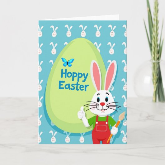 Happy Spring Rabbit Art Card Kaart (Voorkant)