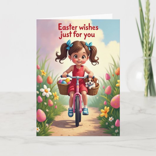Happy Spring Ride Greeting Card Kaart (Voorkant)