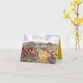 Happy Spring Scripture Bijbel Woestijnbloemen Kaart (Gele Bloem)