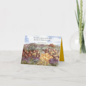 Happy Spring Scripture Bijbel Woestijnbloemen Kaart (Voorkant)