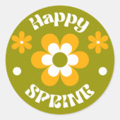 Happy Spring sticker (Voorkant)