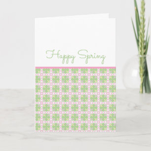 HAPPY SPRING Sweet Pastel Kleuren Pasen Mama Notitiekaartje