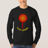 Happy Spring T-shirt met lange mouwen (Voorkant)