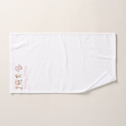 Happy Spring Towel Set Bad Handdoek (Handdoek)