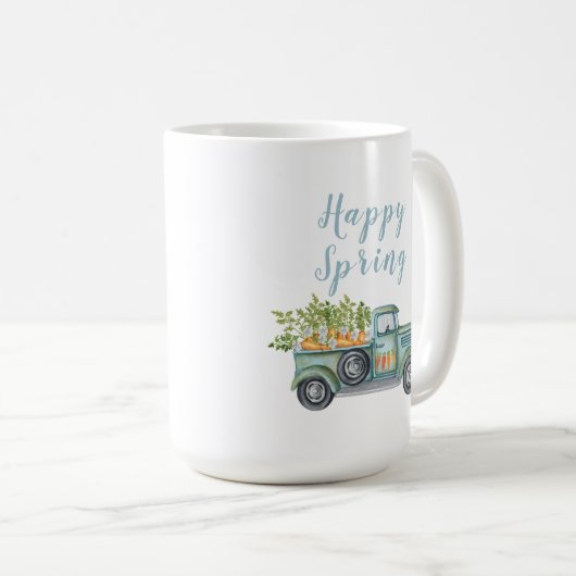 Happy Spring  Truck Coffee Mok (Voorkant rechts)