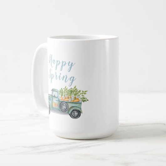 Happy Spring  Truck Coffee Mok (Voorkant links)