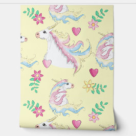 Happy Spring Unicorn Behang