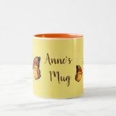 Happy Spring Vlinders Koffie Mok (Center)