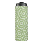 Happy Spring Wavy Circle Green Thermosbeker (Voorkant)