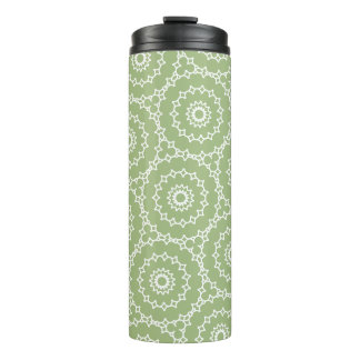 Happy Spring Wavy Circle Green Thermosbeker