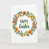 Happy Spring Wreath Season Card Kaart (Voorkant)