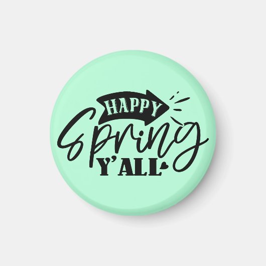 Happy Spring Y’all Typography Design-49765 Magneet (Voorkant)